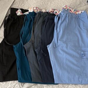 Koi Women's Pants in Black, Teal, Navy, and Light Blue